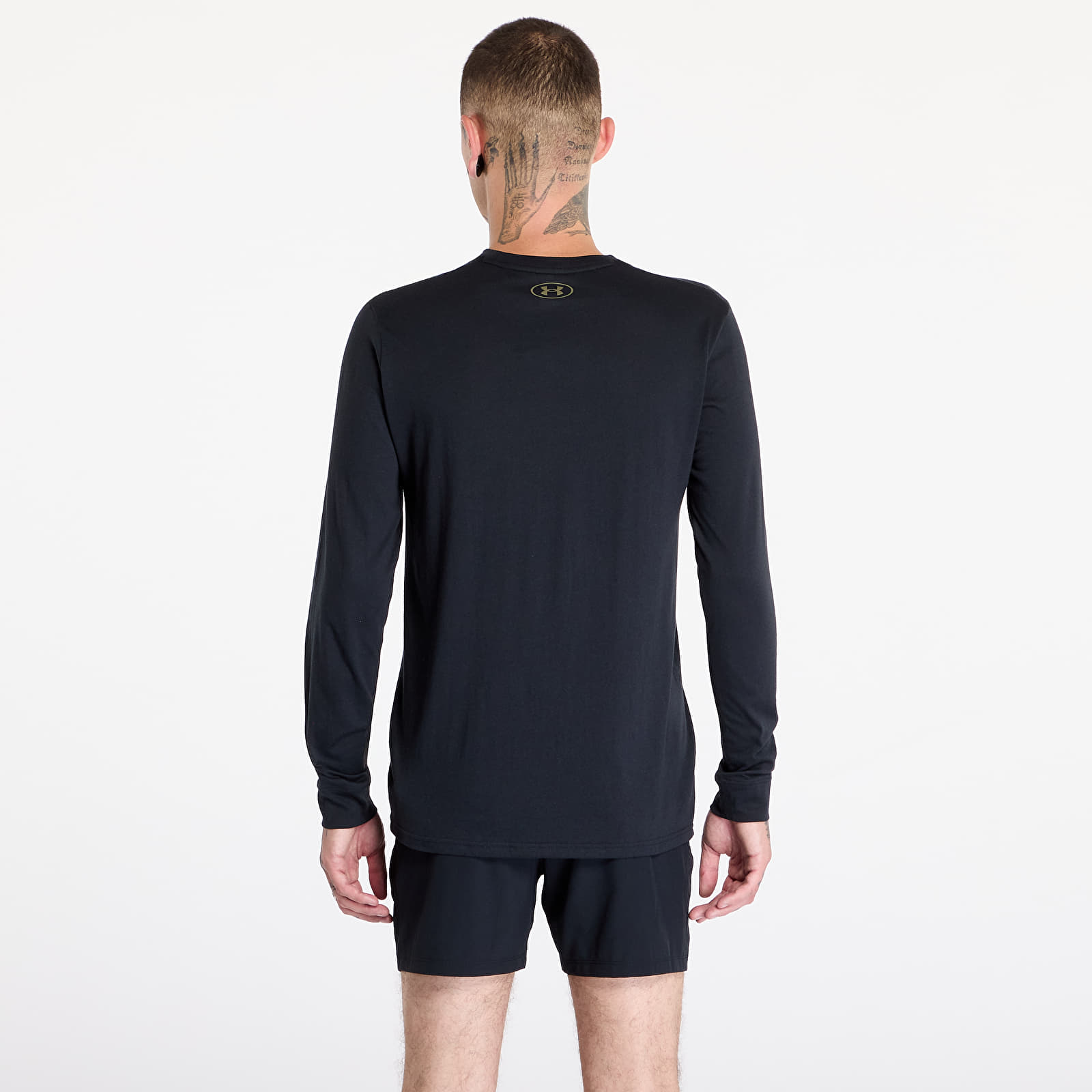 T-shirts Under Armour Project Rock Brahma Bull Long Sleeve Tee Black/ Marine OD Green/ Marine OD Green