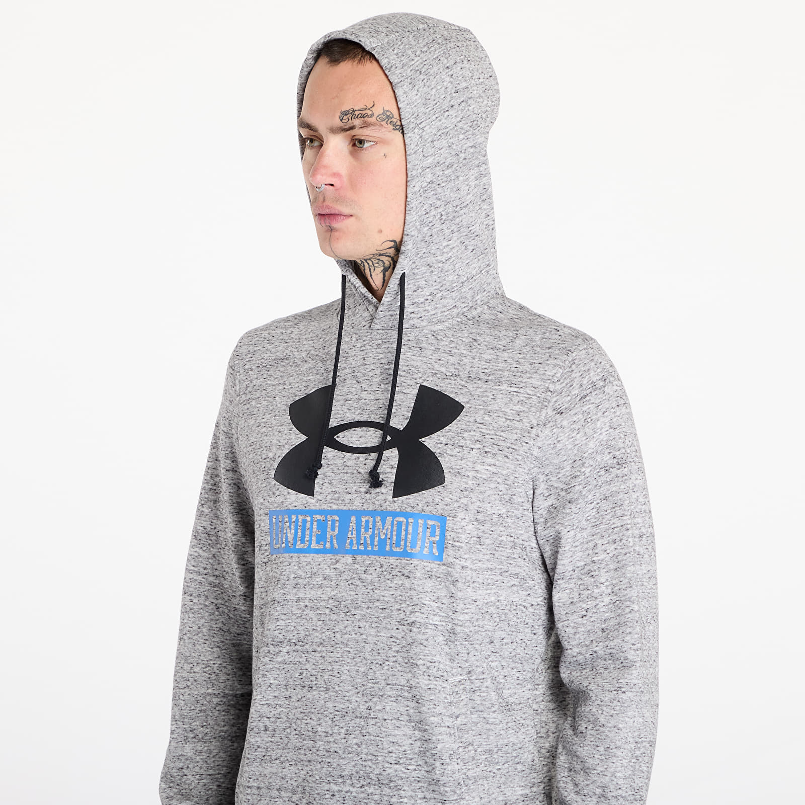 Mikiny Under Armour Rival Terry Logo Hoodie Onyx White/ Black