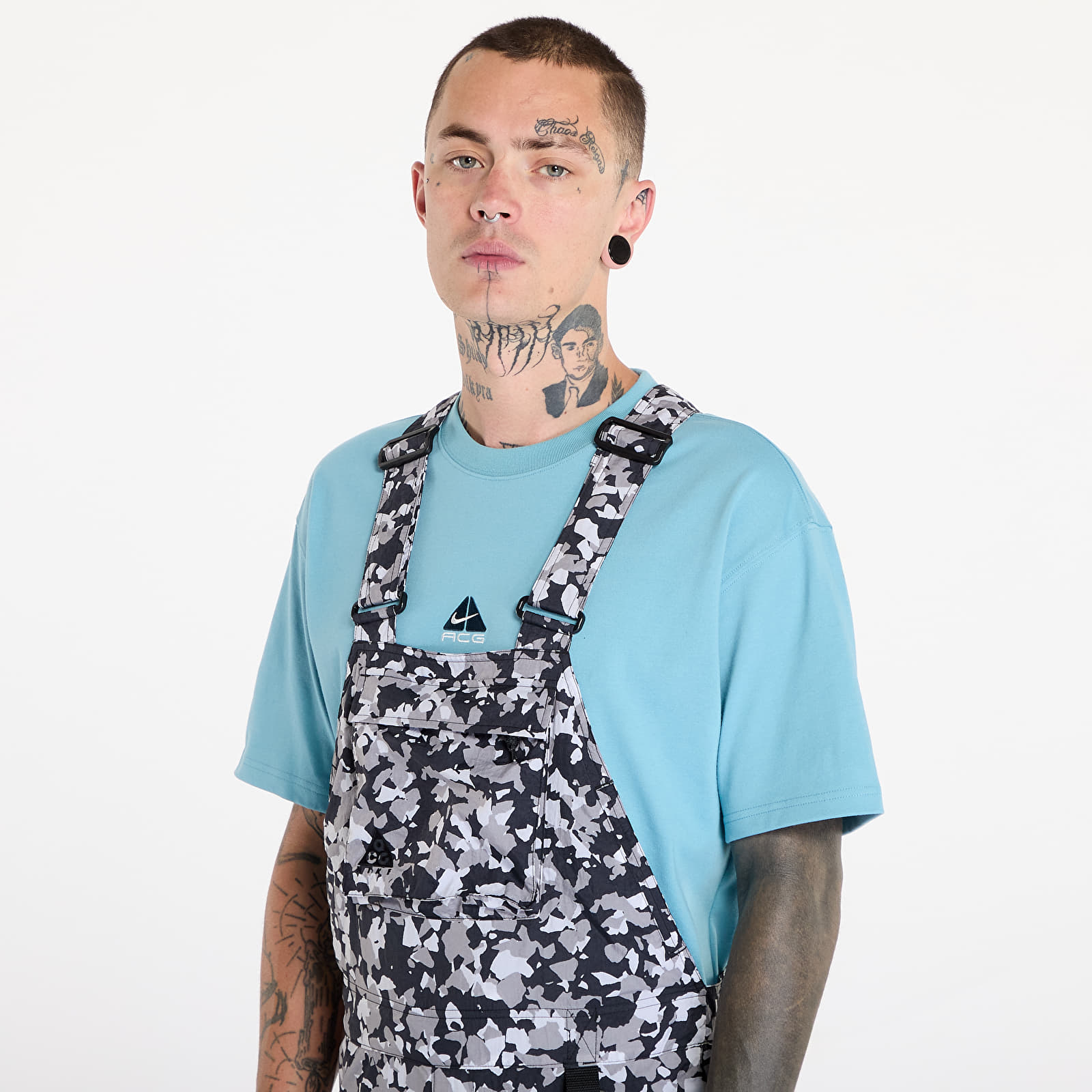 Overaly Nike ACG Woven AOP Overall Camo Print-Black/ White