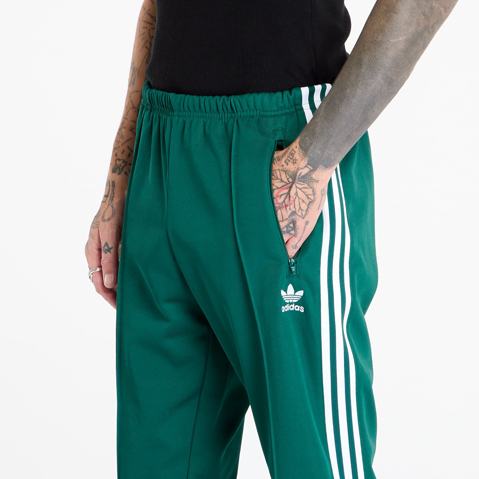 Adidas originals track pants in green cheap