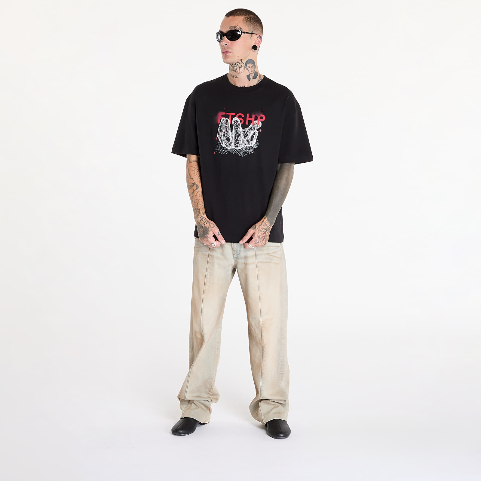 Pánske tričká FTSHP Handful T-Shirt UNISEX Black