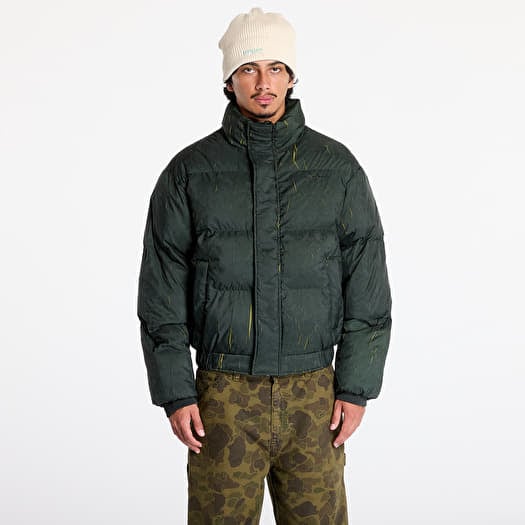 Black and green puffer jacket online