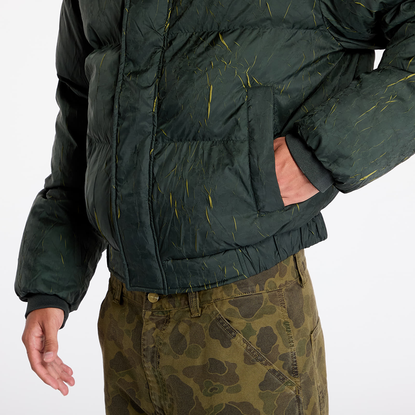 Men's jackets Daily Paper Renako Puffer Jacket Jet Black