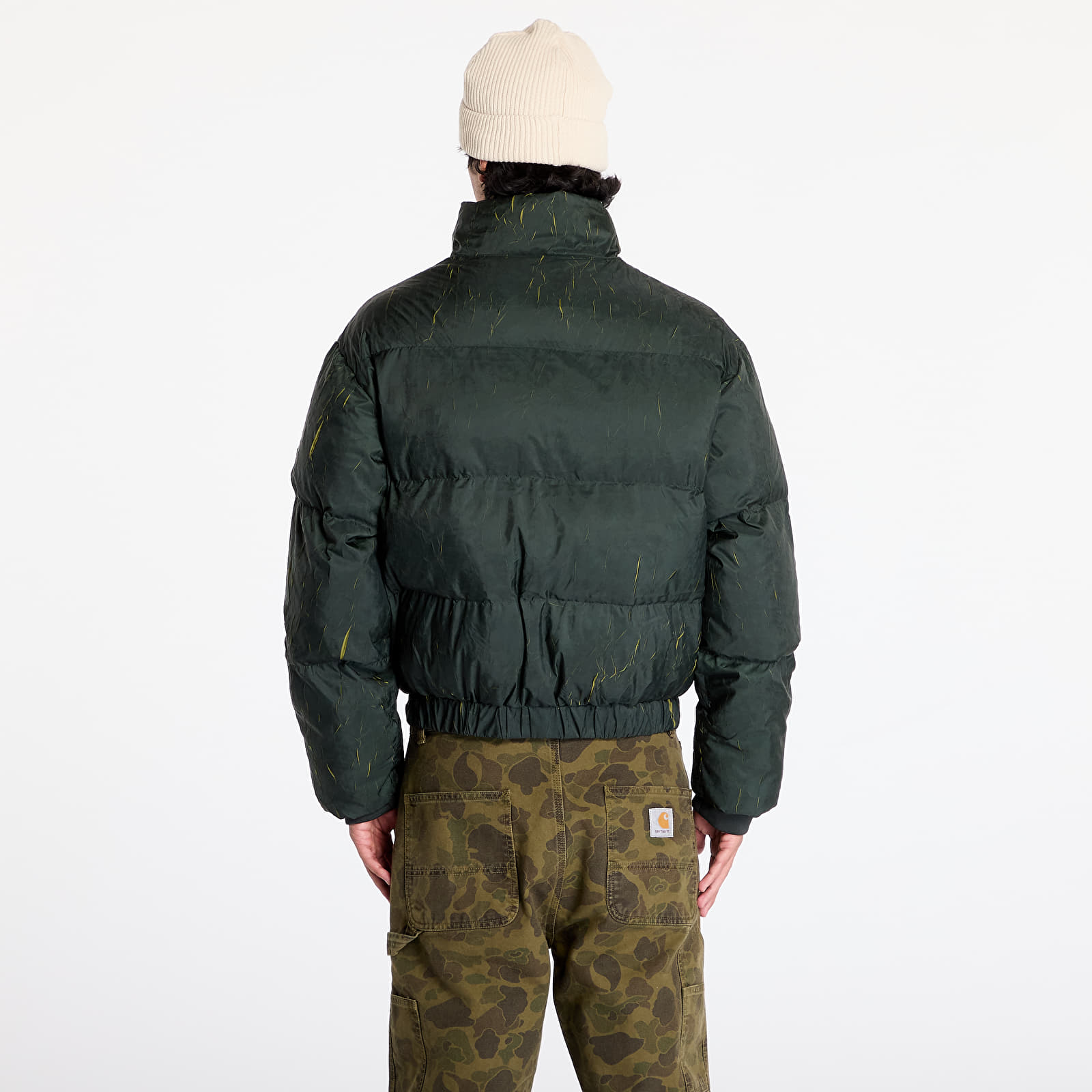 Men's jackets Daily Paper Renako Puffer Jacket Jet Black