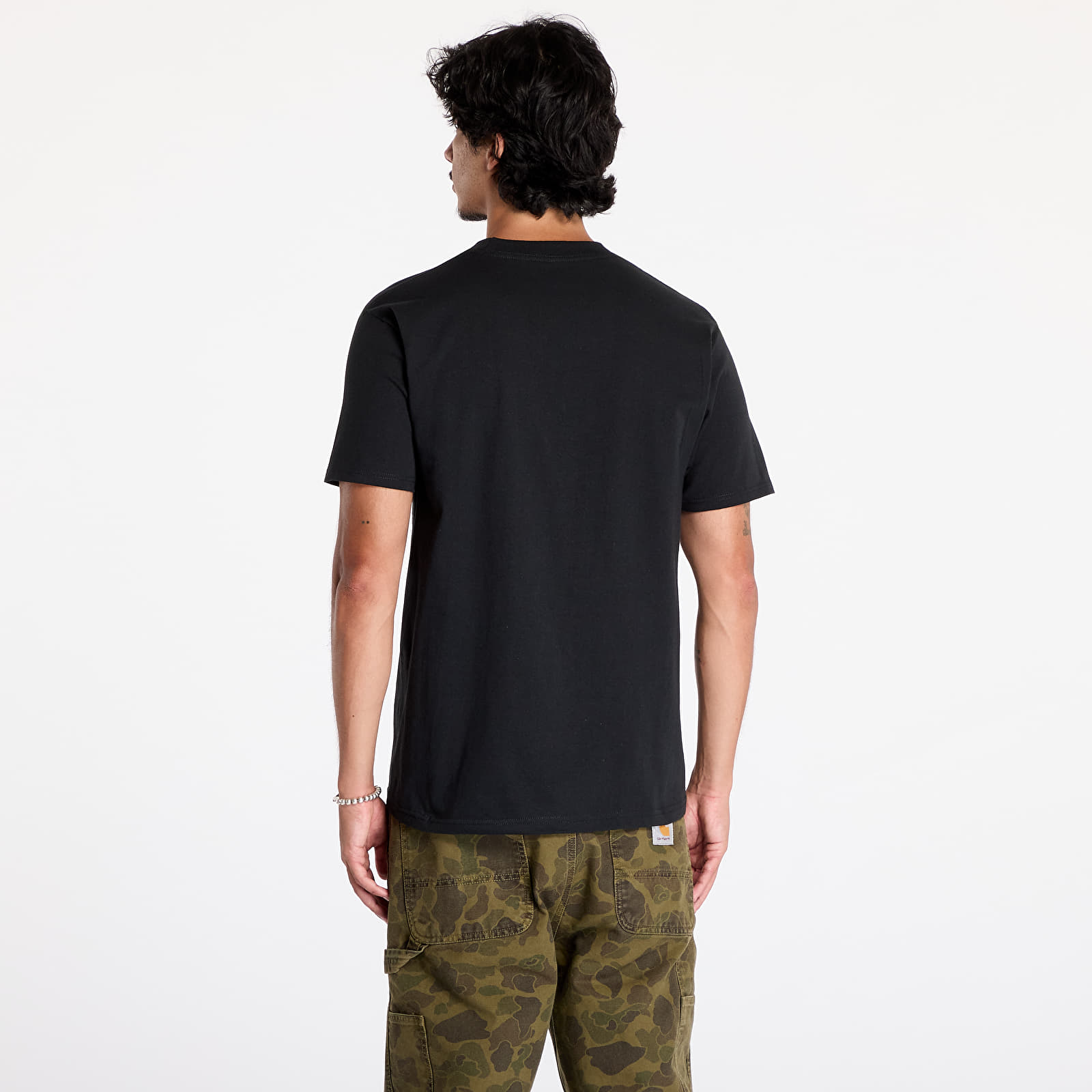 Men's T-shirts OBEY Obey Half Icon T-Shirt Black