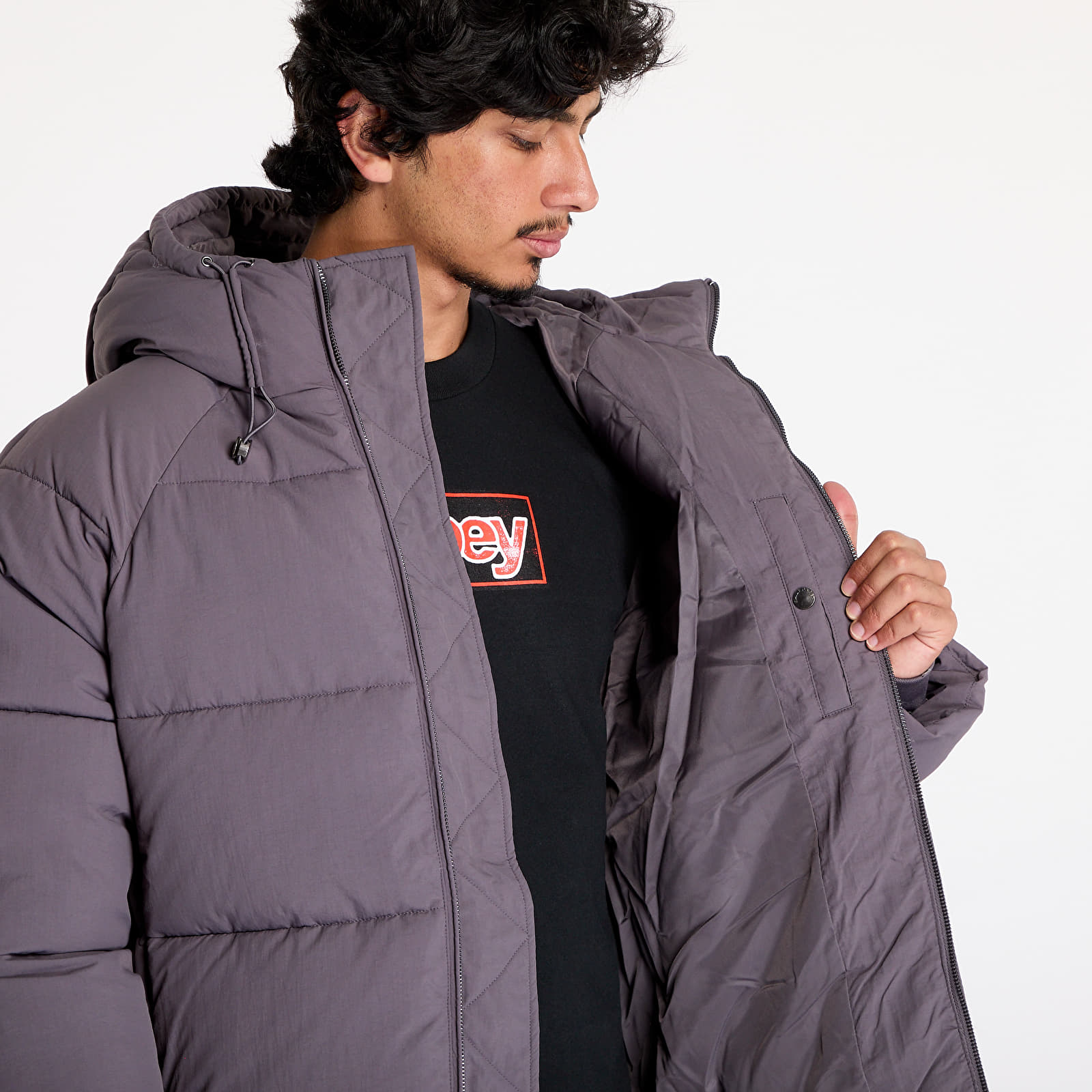 Joped Daily Paper Relaxed Puffer Rabbit Grey