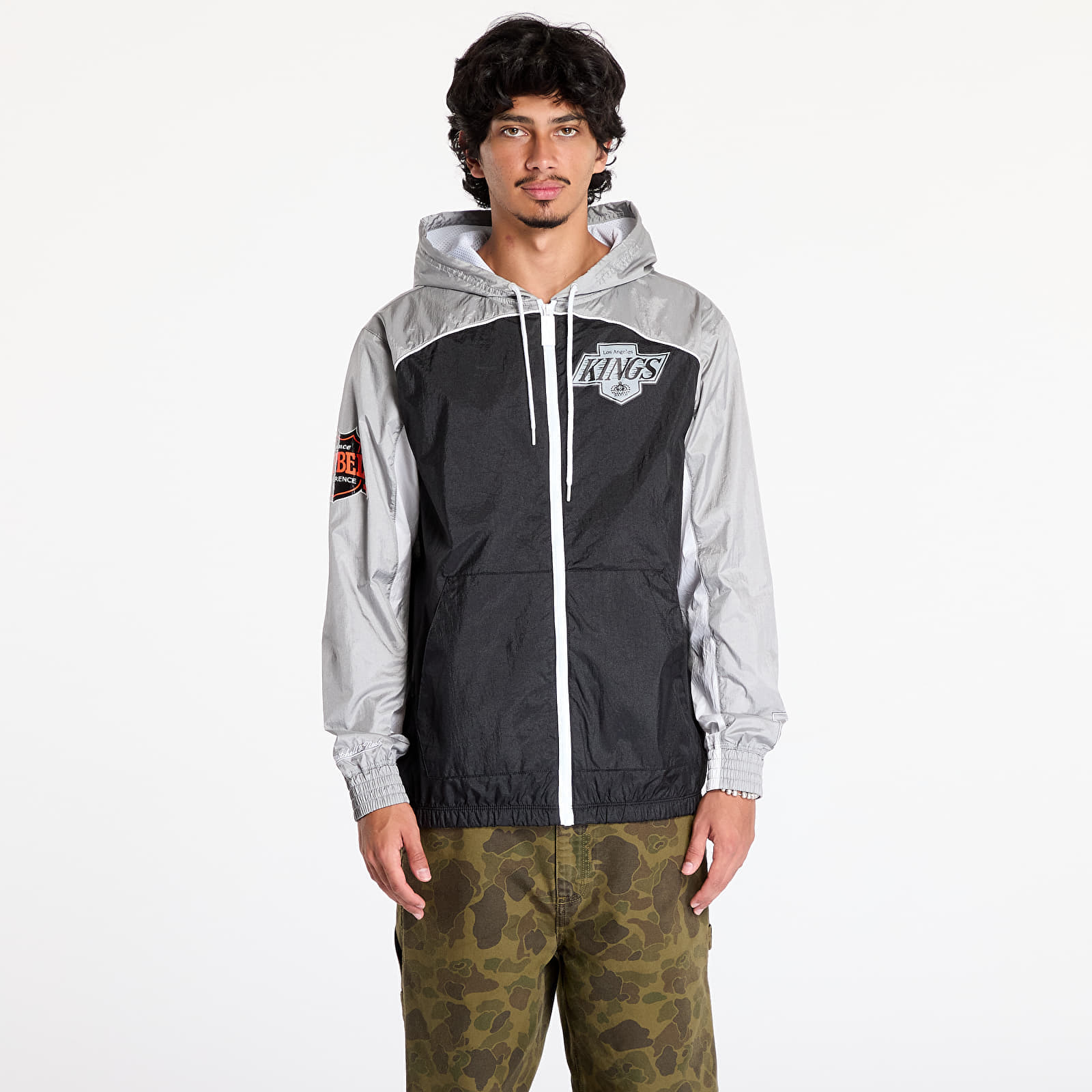 Jacket Mitchell & Ness NHL Big Shot Premium Vintage Los Angeles Kings Windbreaker Multi/ White L