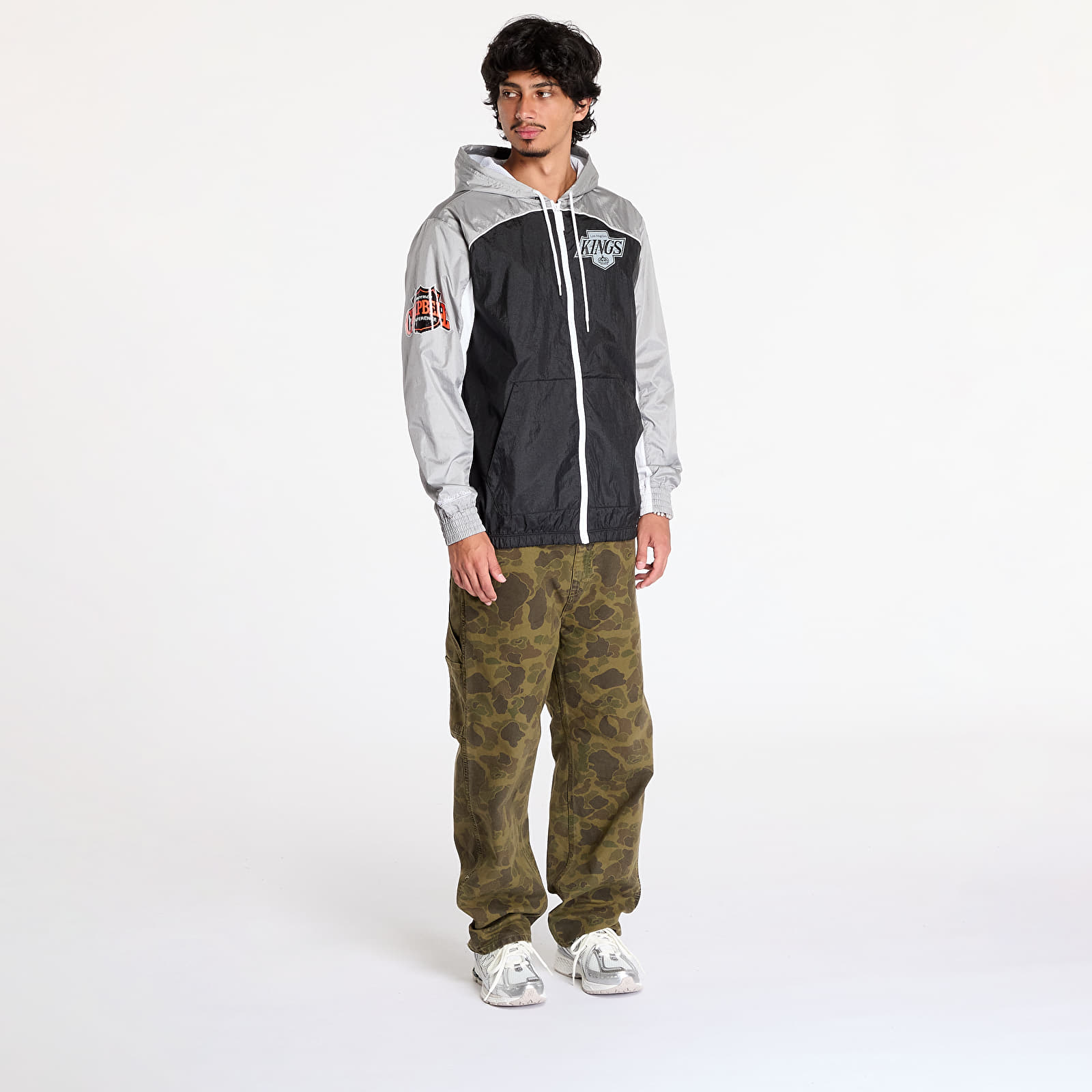 Joped Mitchell & Ness NHL Big Shot Premium Vintage Los Angeles Kings Windbreaker Multi/ White