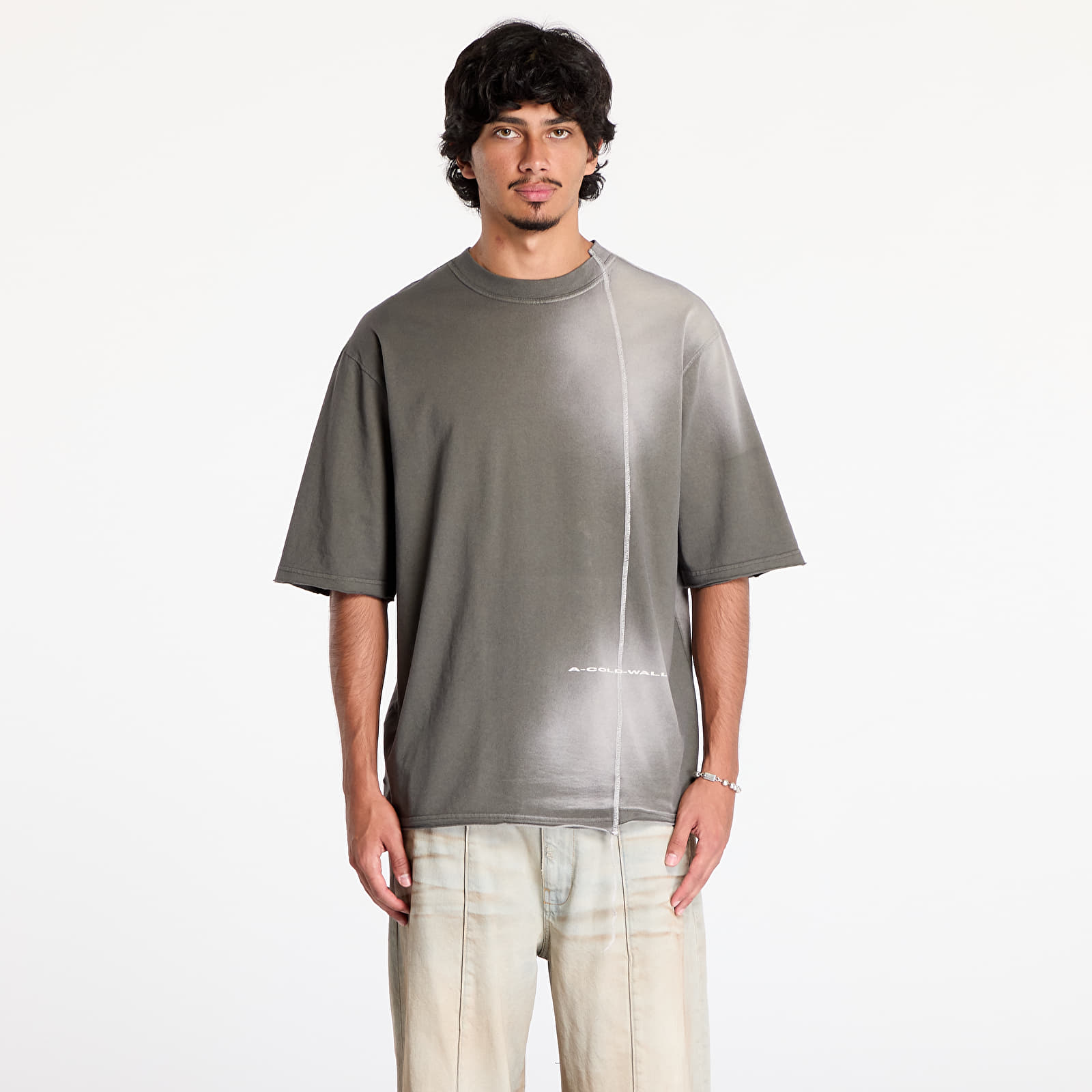 Männer T-Shirts A-COLD-WALL* Oxidise T-Shirt Grey-Green/ Olive Grey