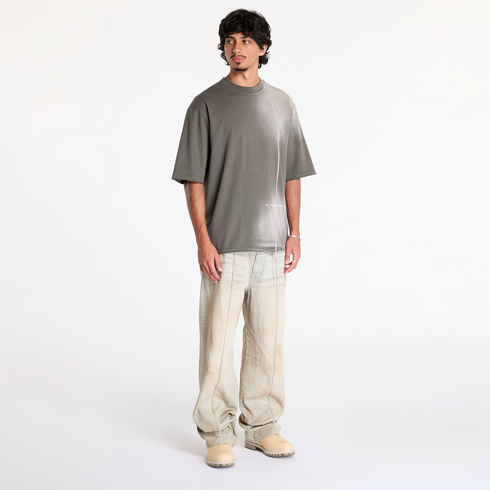 Männer T-Shirts A-COLD-WALL* Oxidise T-Shirt Grey-Green/ Olive Grey