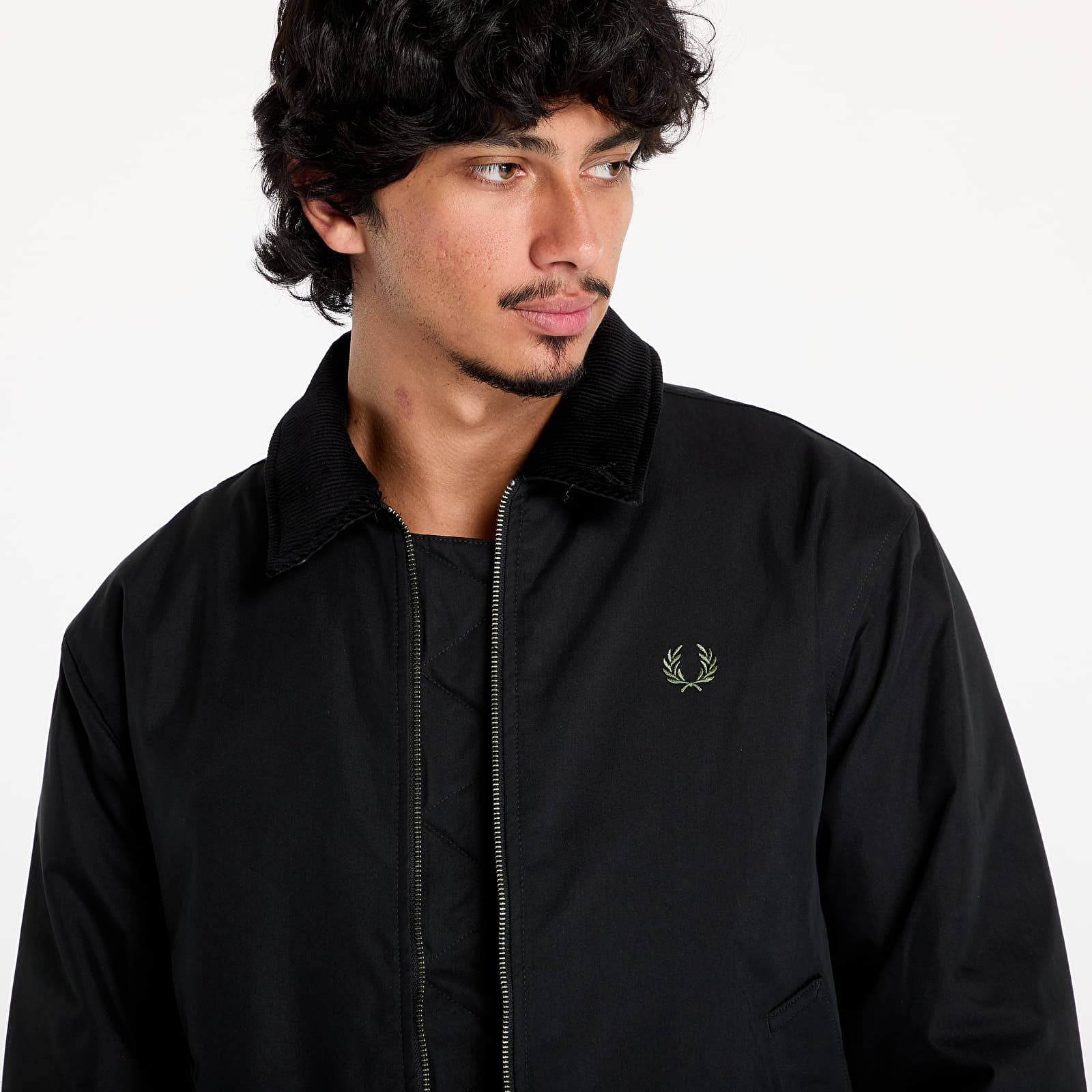 Men s jackets FRED PERRY The Caban Jacket Black Footshop