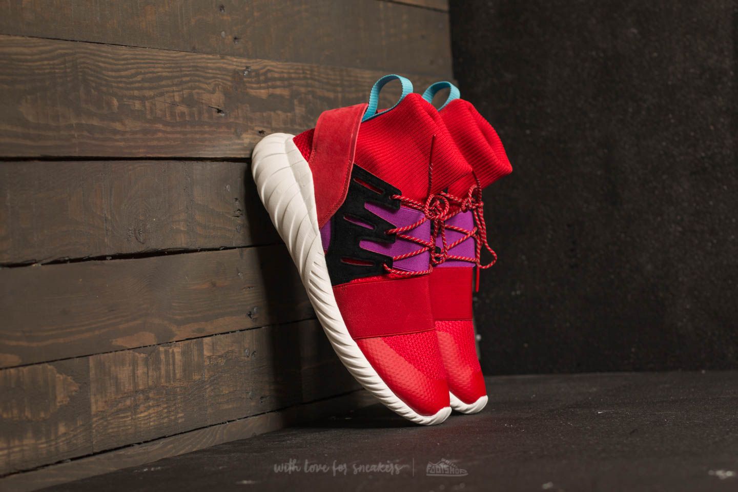 Adidas tubular doom primeknit red clearance