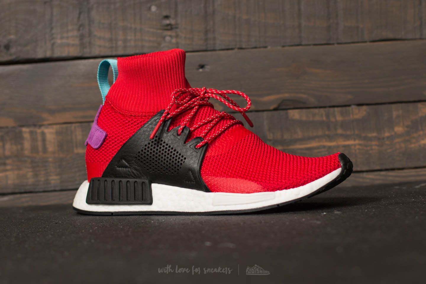 Scarpe uomo adidas NMD XR1 Winter Scarlet Core Black Shock Purple Footshop