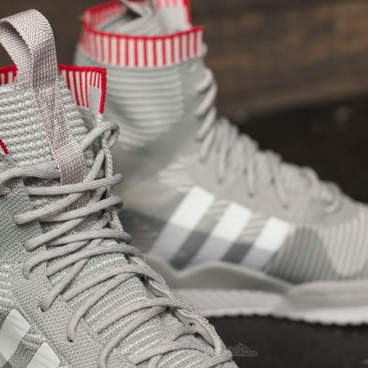 Men s shoes adidas Forum Winter Primeknit Grey Two Ftw White Scarlet Footshop