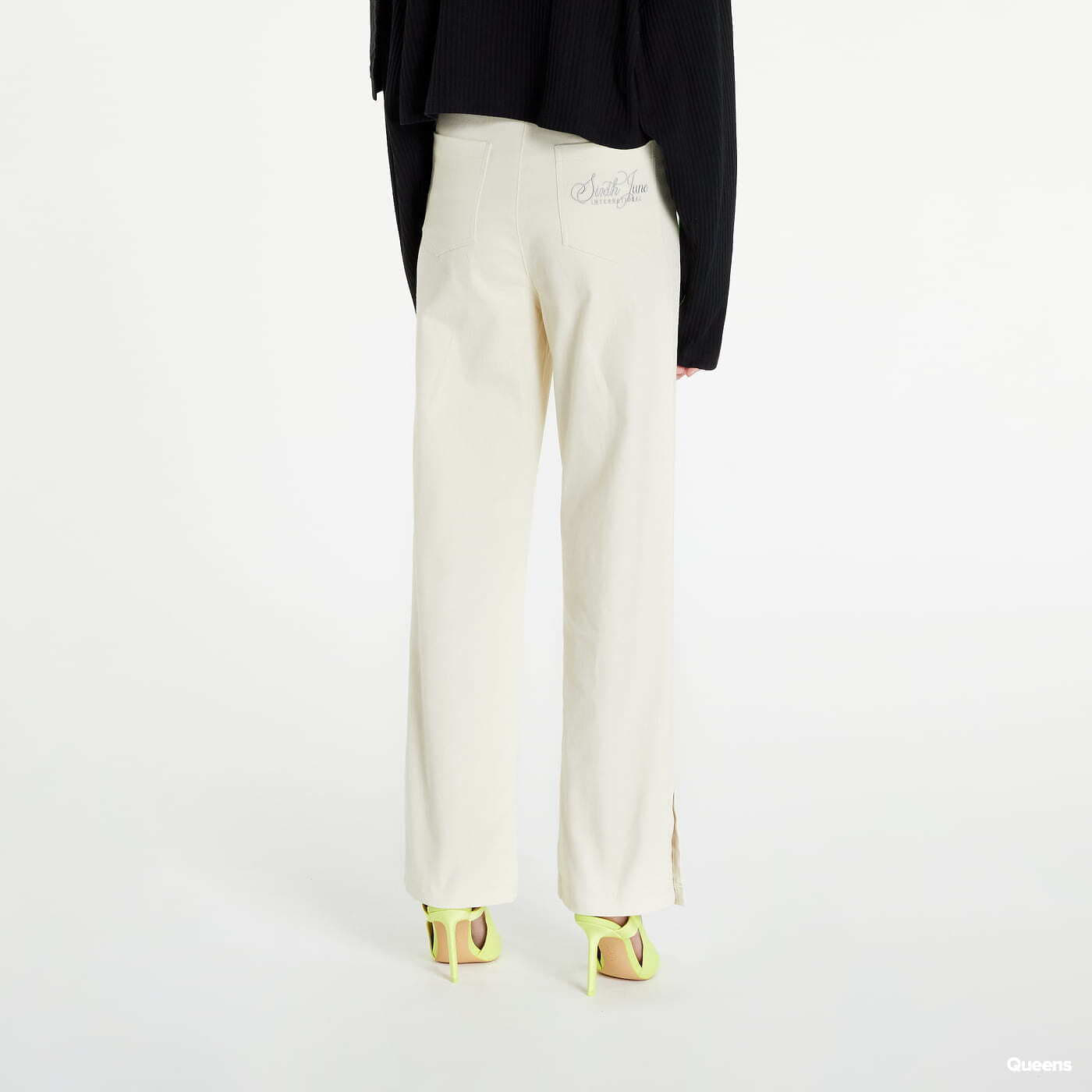 Жіночі штани Sixth June Slit Wide Leg Pants Cream