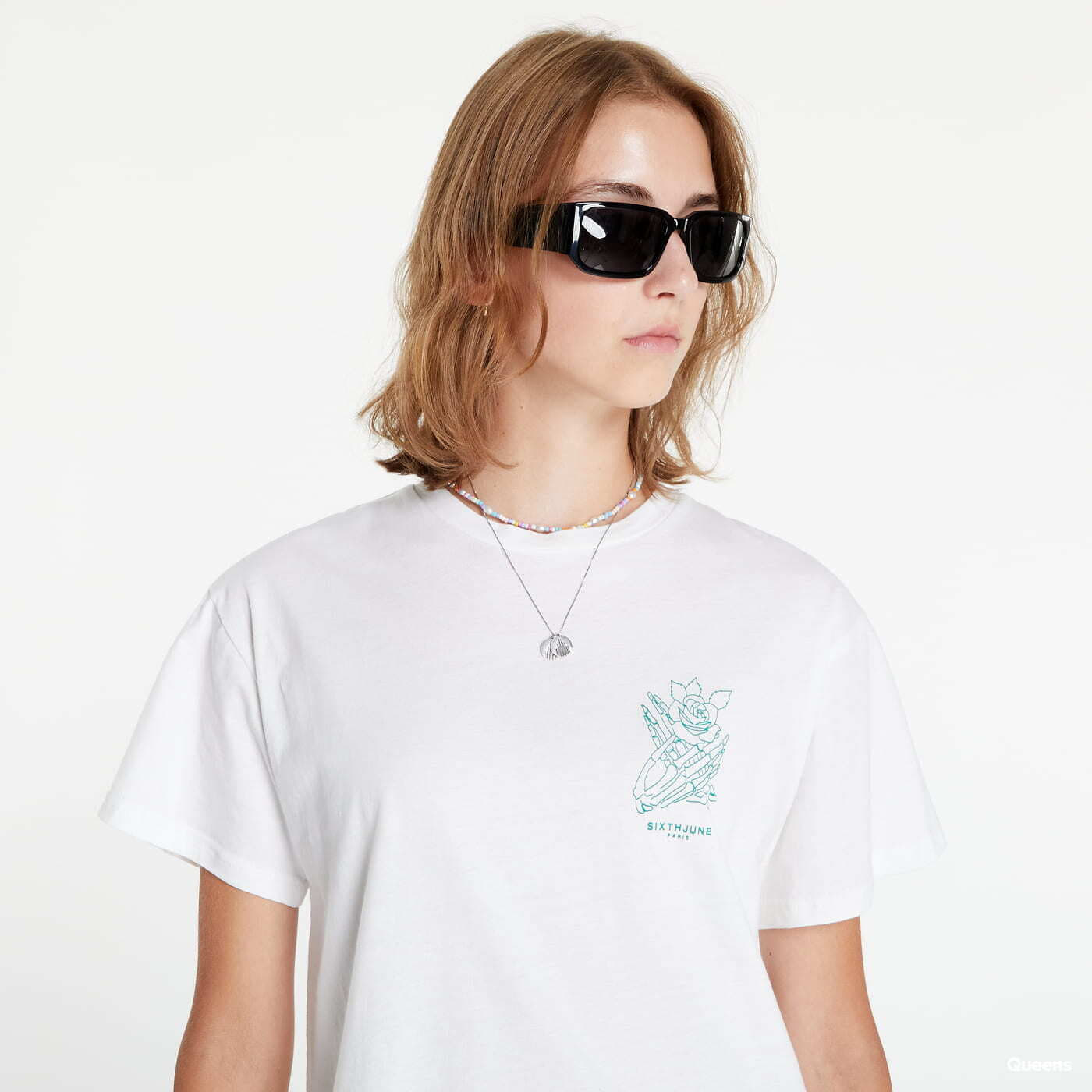 Dames T-shirts Sixth June Skull Print T-shirt White