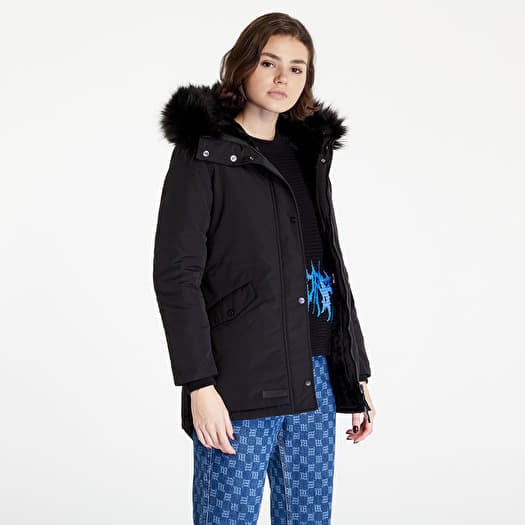 Vestes pour femmes Sixth June Mid Length Parka W Fur Black Footshop