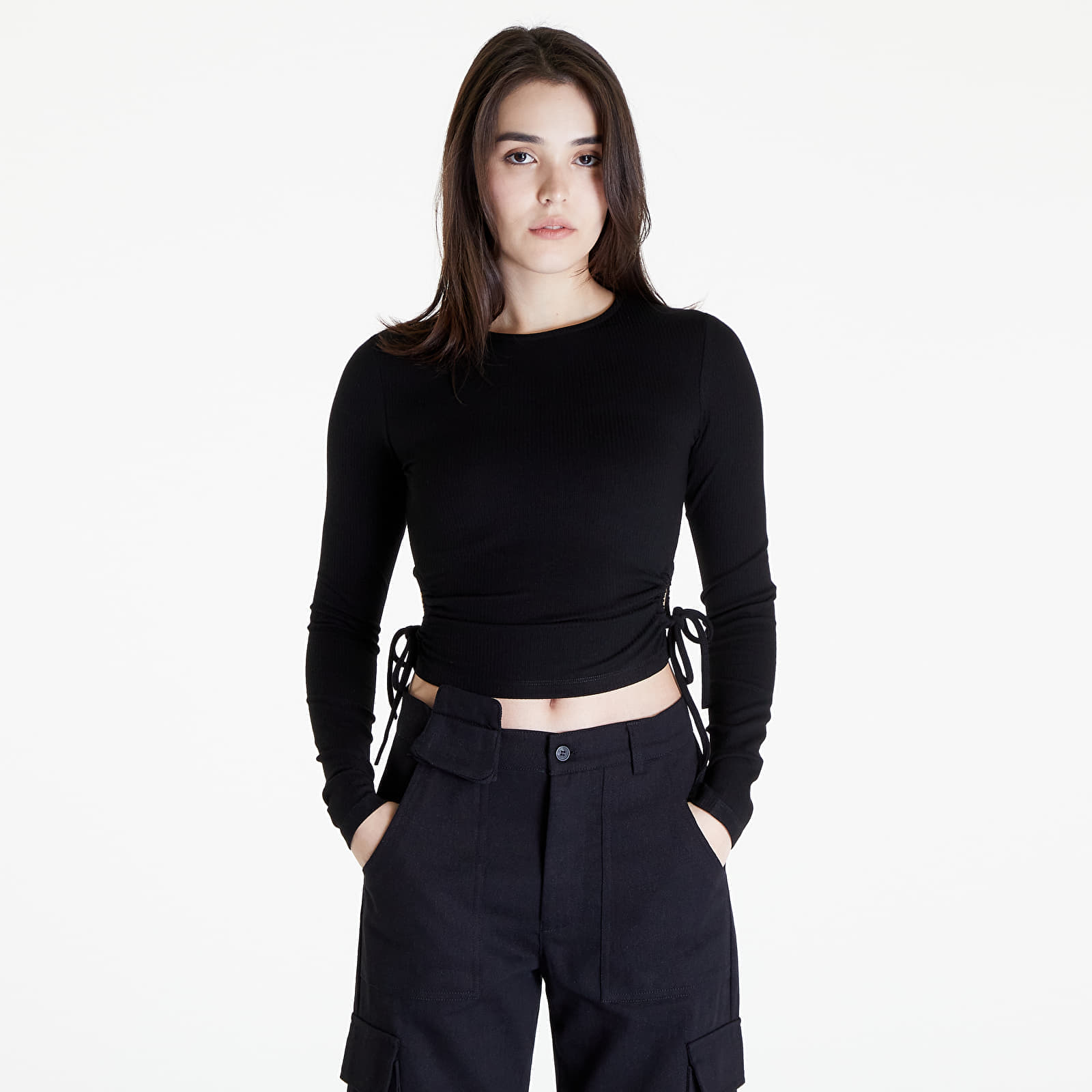 Tops für Frauen Sixth June Basic Crop Top Black