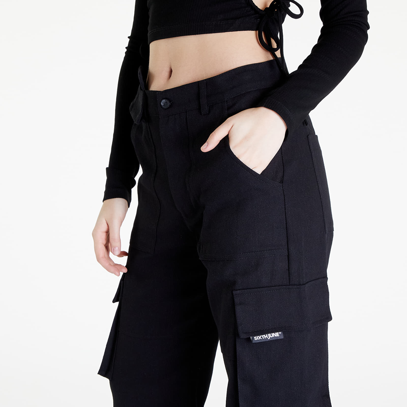 Hosen und Jeans Sixth June Monochrom Pants Black