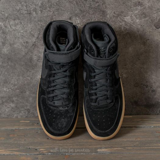 Nike air force 1 high 07 lv8 suede black/black-gum med brown cheap