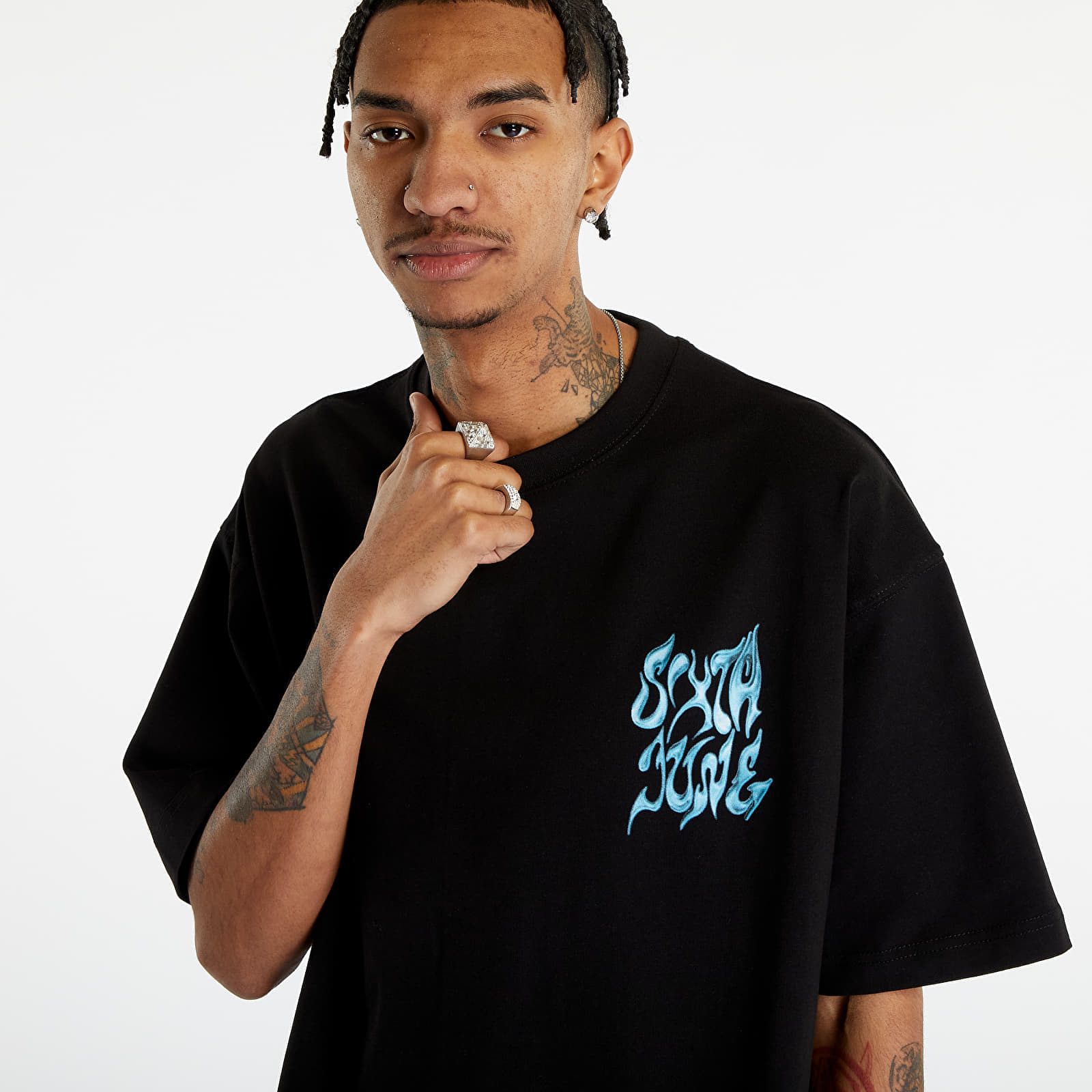 Men's T-shirts Sixth June 3D Chrome Tshirt Black