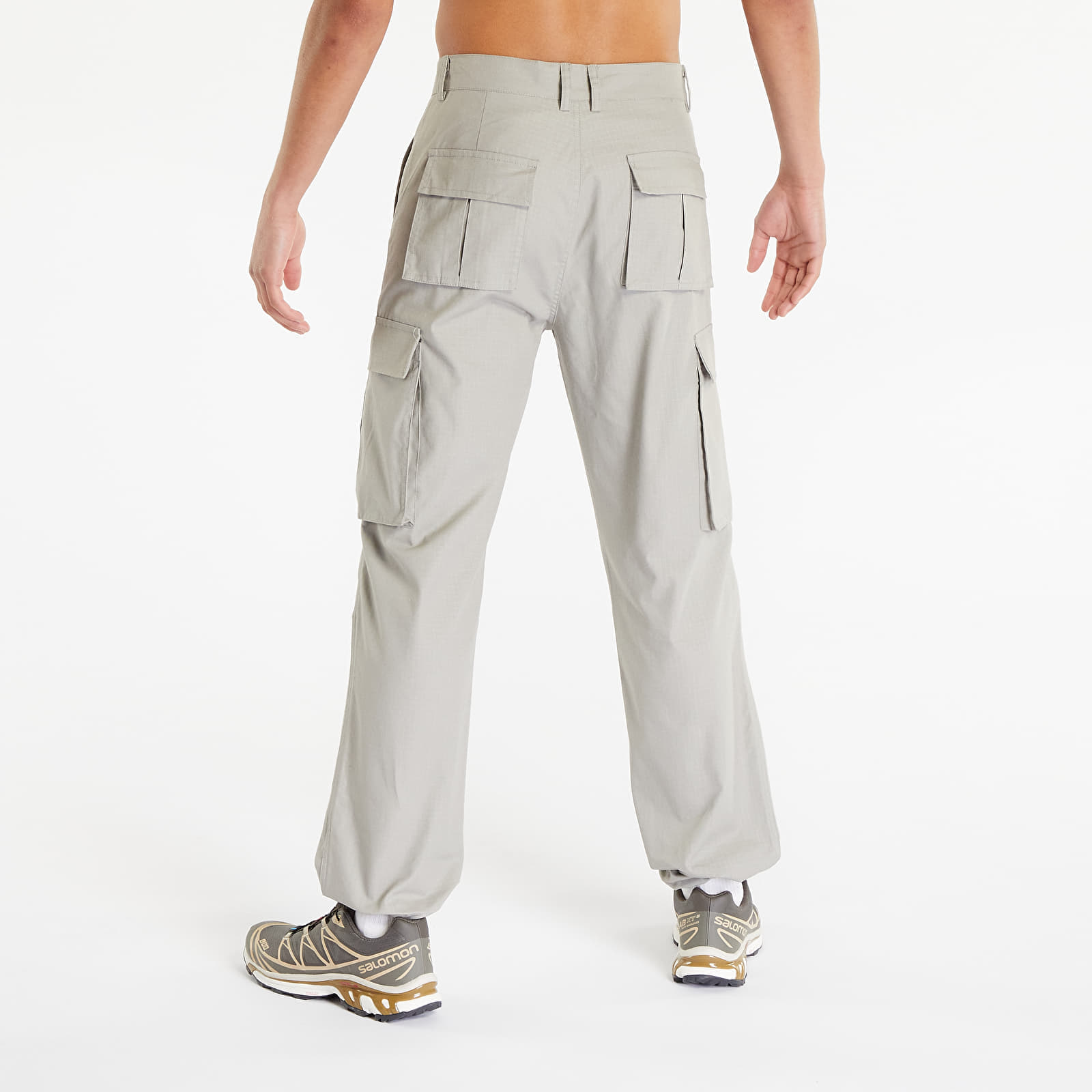 Men's cargo pants Sixth June Crew Embroidered Cargo Pants Grey