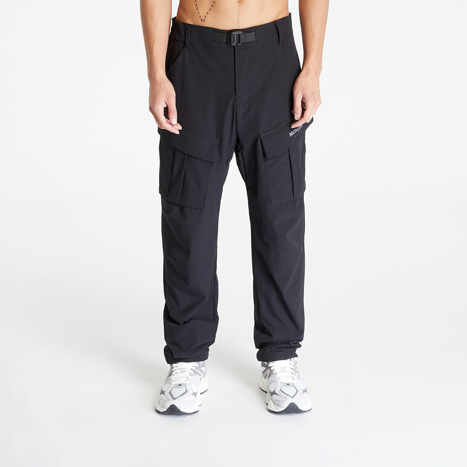 Pantaloni Sixth June Nylon Tech Cargo Pants Black