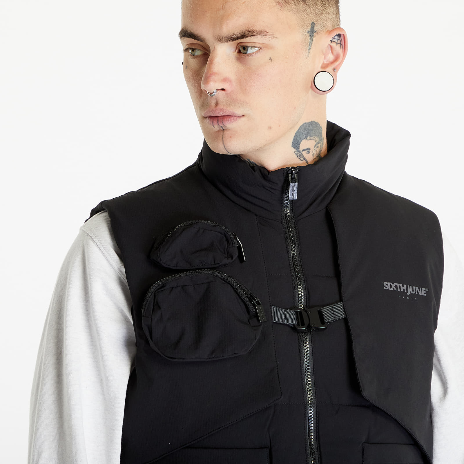 Sixth June Nylon Tech Light Jacket Black