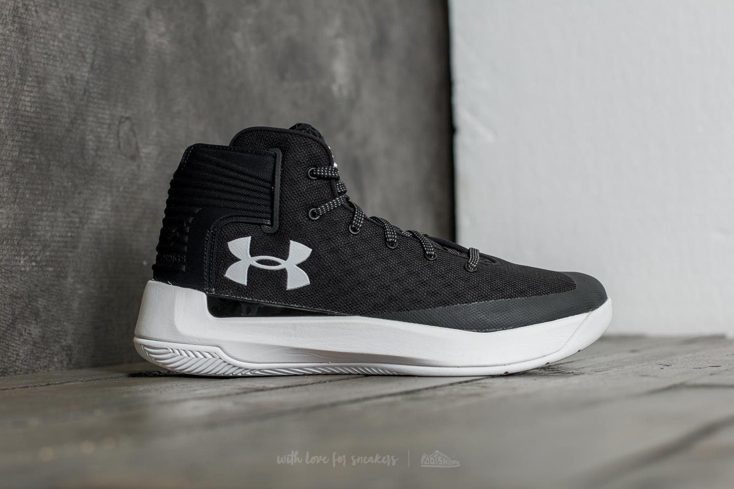 Men s shoes Under Armour SC ZER0 Black White White Footshop