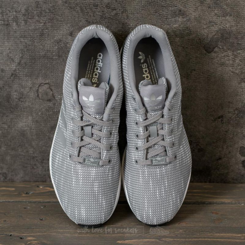 Men's shoes adidas ZX Flux Grey Three/ Grey Three/ Ftw White