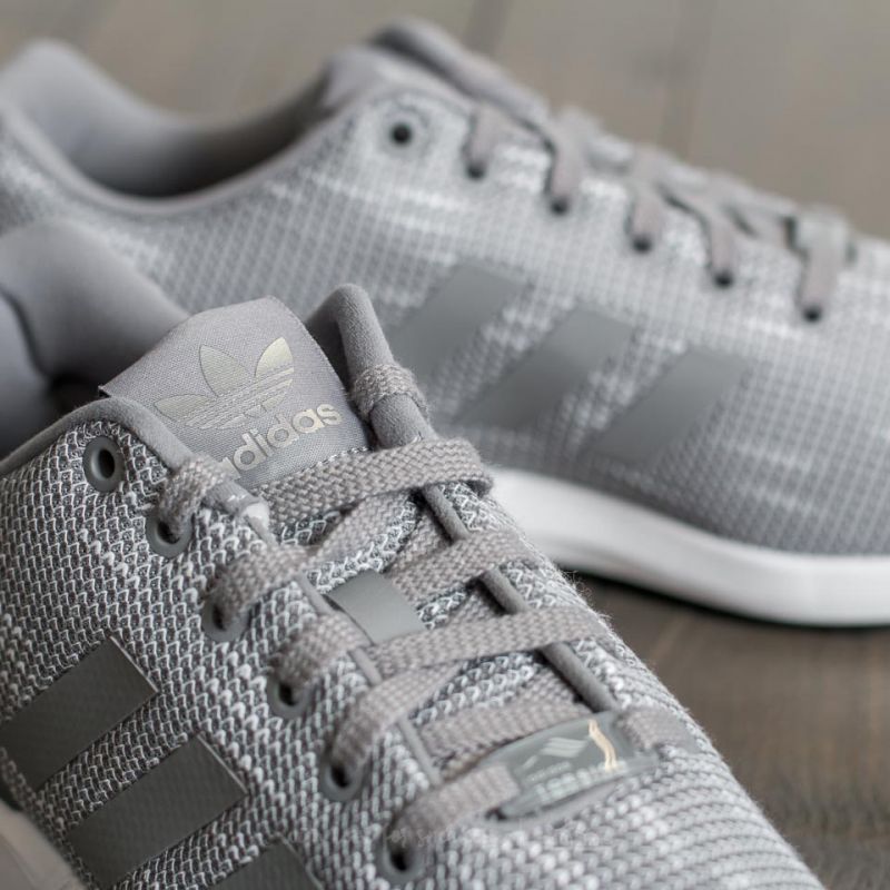 Men's shoes adidas ZX Flux Grey Three/ Grey Three/ Ftw White