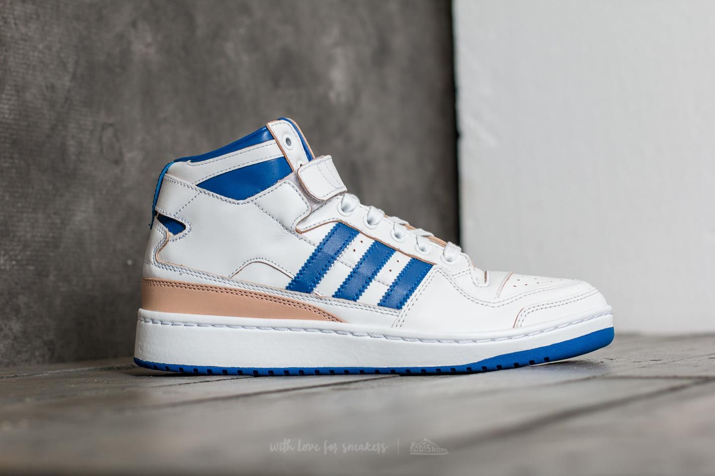 Herren Sneaker und Schuhe adidas Forum Mid Wrap Ftw White Core Royal Ftw White Footshop