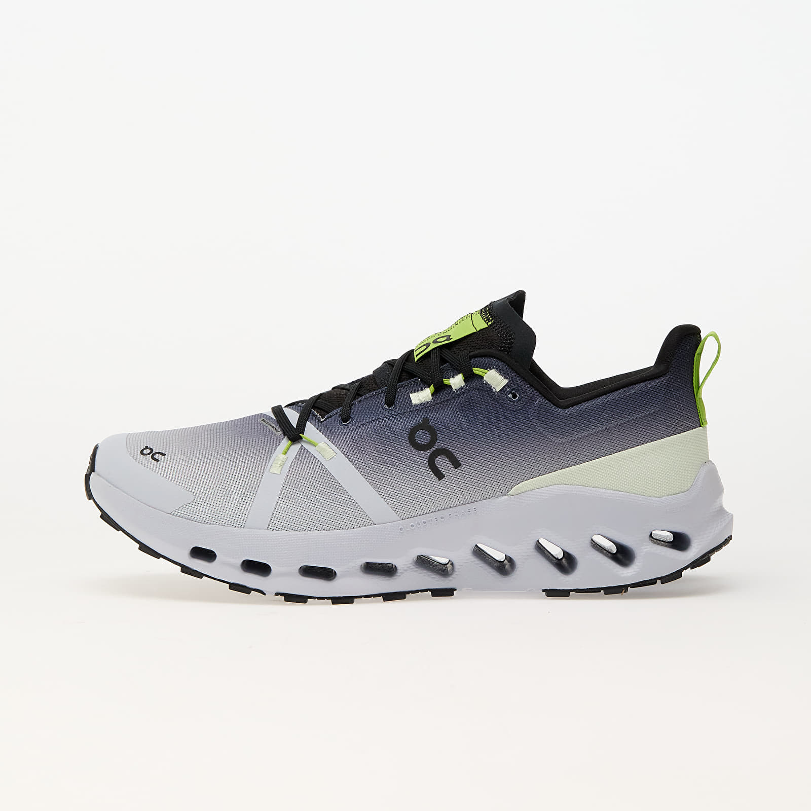 On Cloudsurfer Trail Waterproof Homme Gris Baskets On M Cloudsurfer Trail Waterproof Black/ Heather EUR 42
