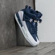 Women s shoes Jordan Spizike BG Midnight Navy Metallic Silver Footshop