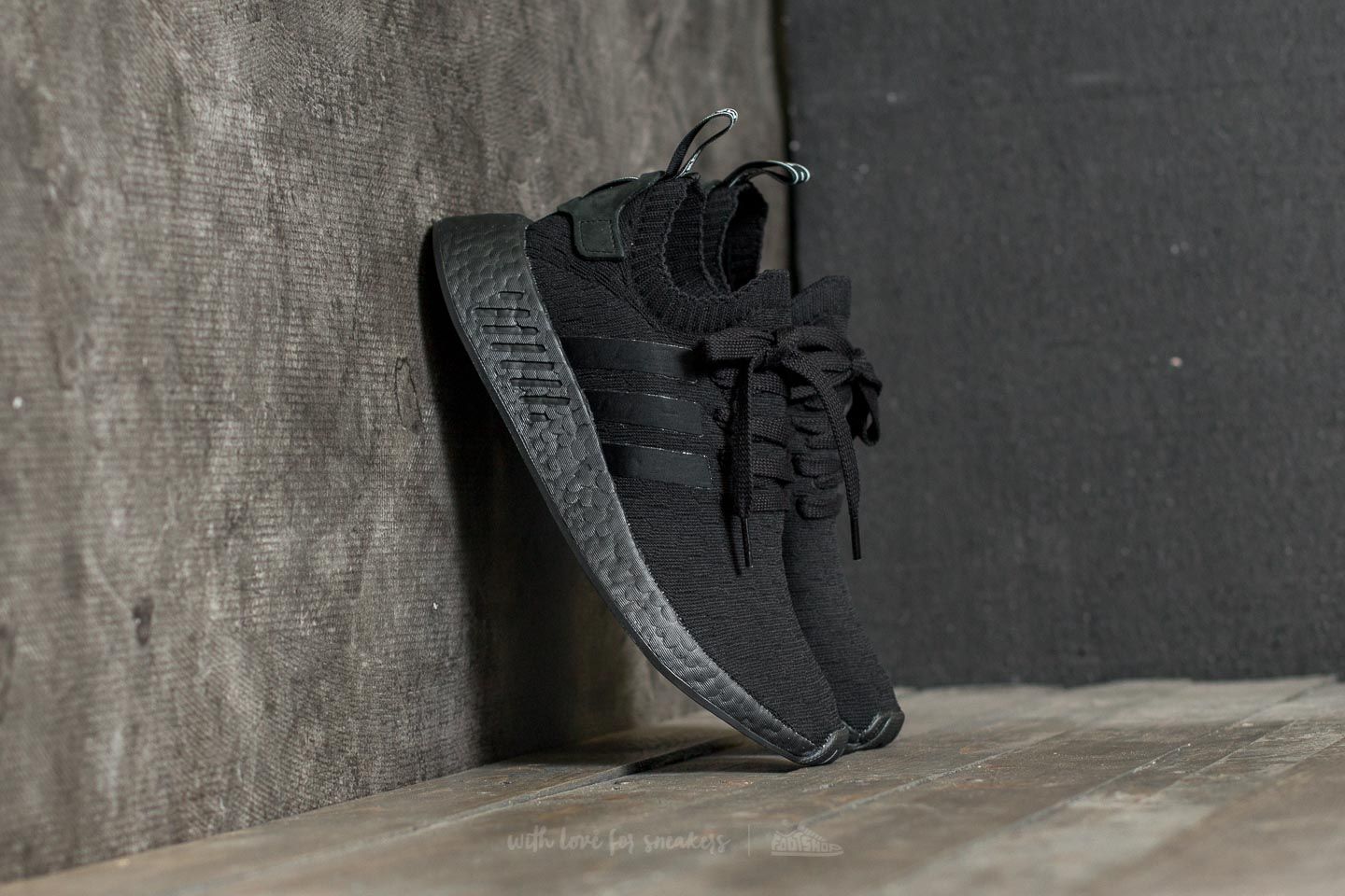 Adidas damen nmd_r2 shop primeknit sneaker schwarz