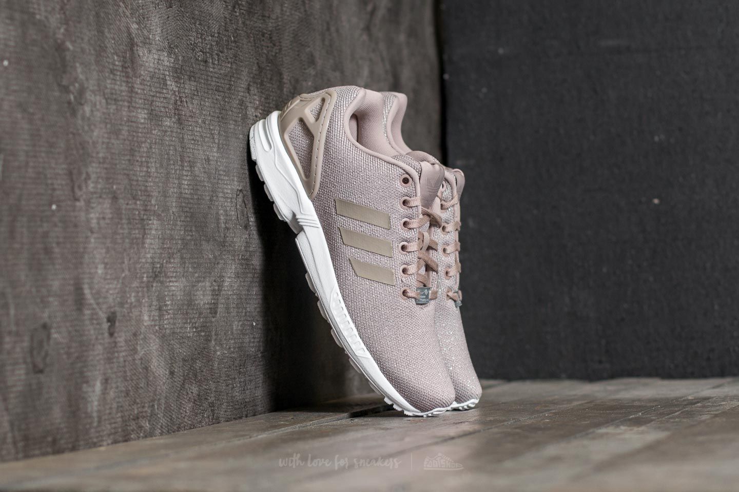 Women s shoes adidas ZX Flux W Vapour Grey Vapour Grey Silver Metalic Footshop