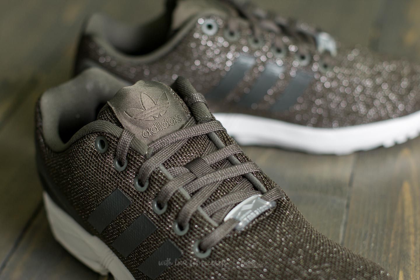Women s shoes adidas ZX Flux W Utility Grey Utility Black Silver Metalic Footshop