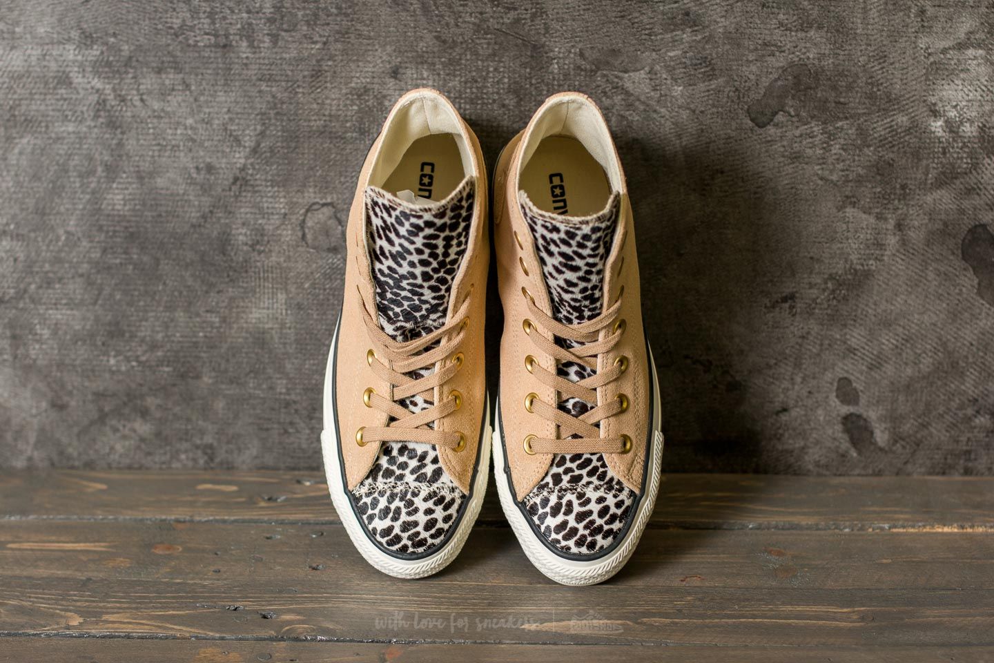 Sko til kvinder Converse Chuck Taylor All Star Hi Light Fawn/ Black/ Egret