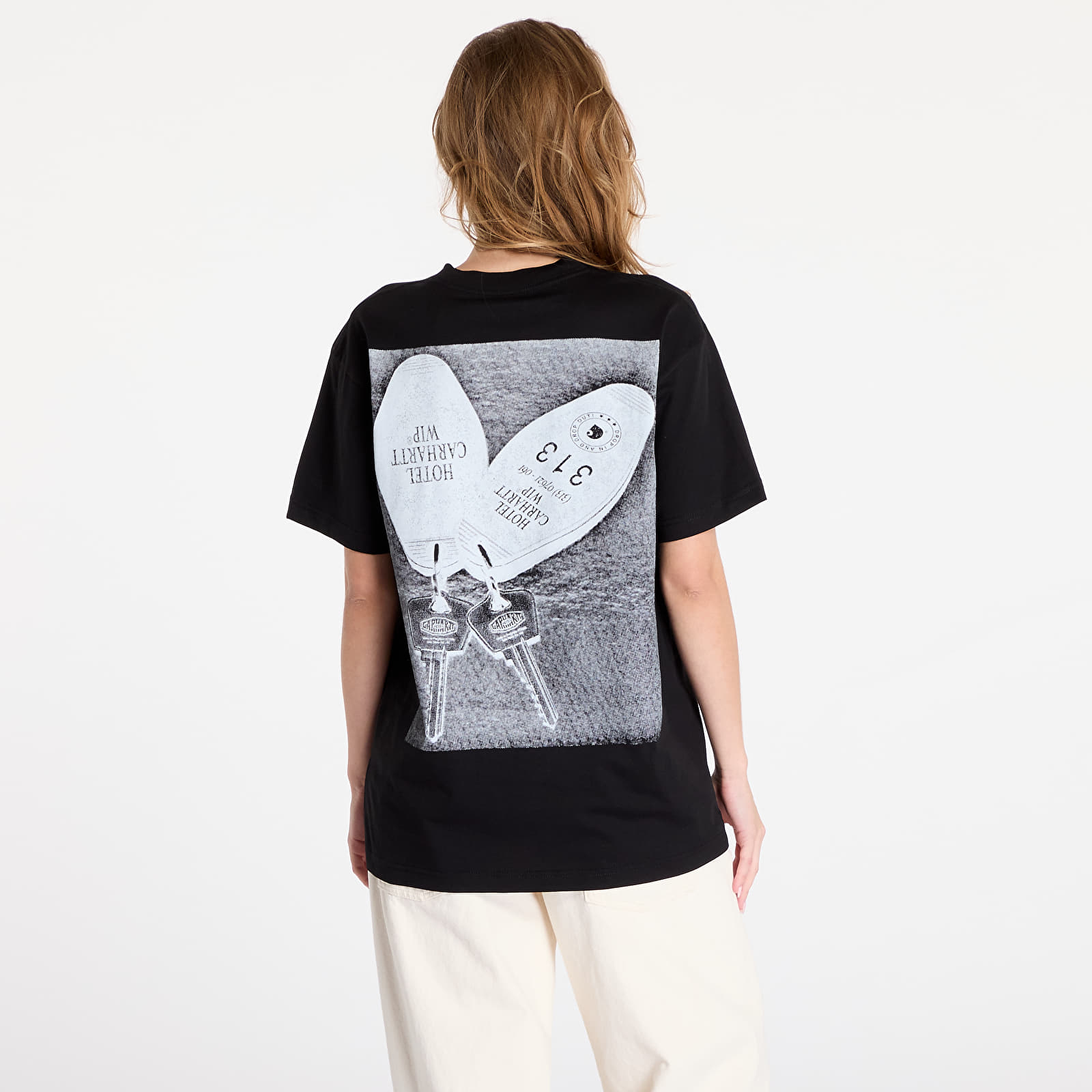 Pánská trička Carhartt WIP S/S Hotel Keys T-Shirt UNISEX Black/ White