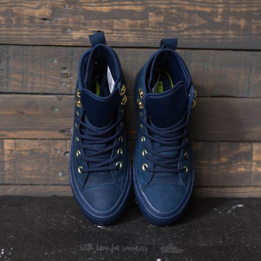 Navy blue on sale converse boots