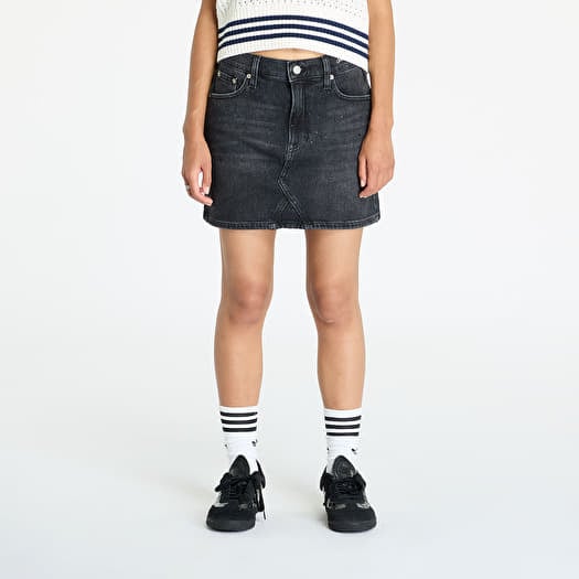 Tommy Jeans Izzie Mini Skirt Denim Black