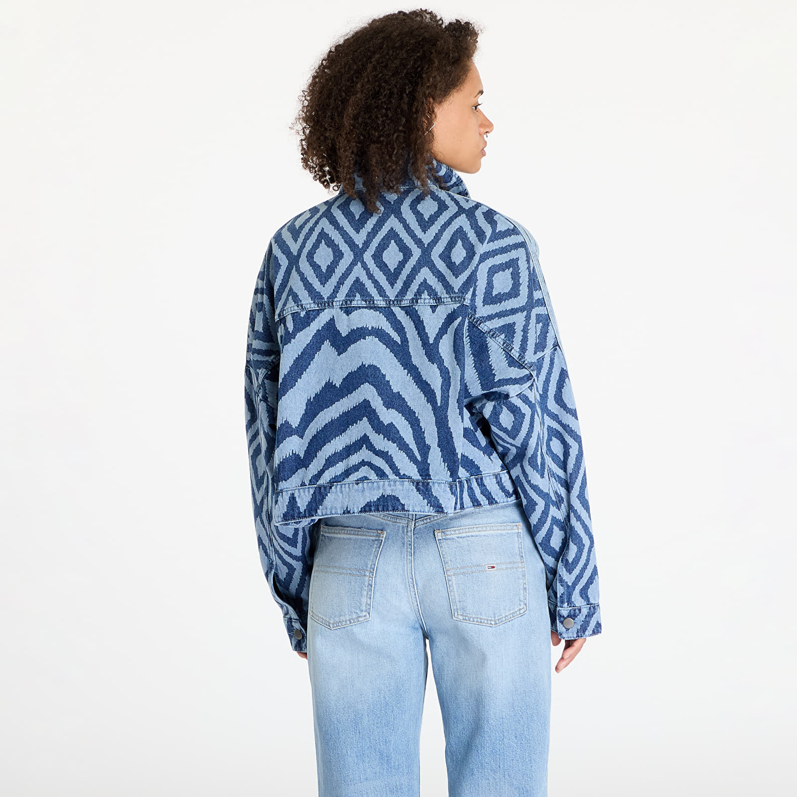Women's jackets adidas x Farm Rio Denim Jacket Medium Blue Denim