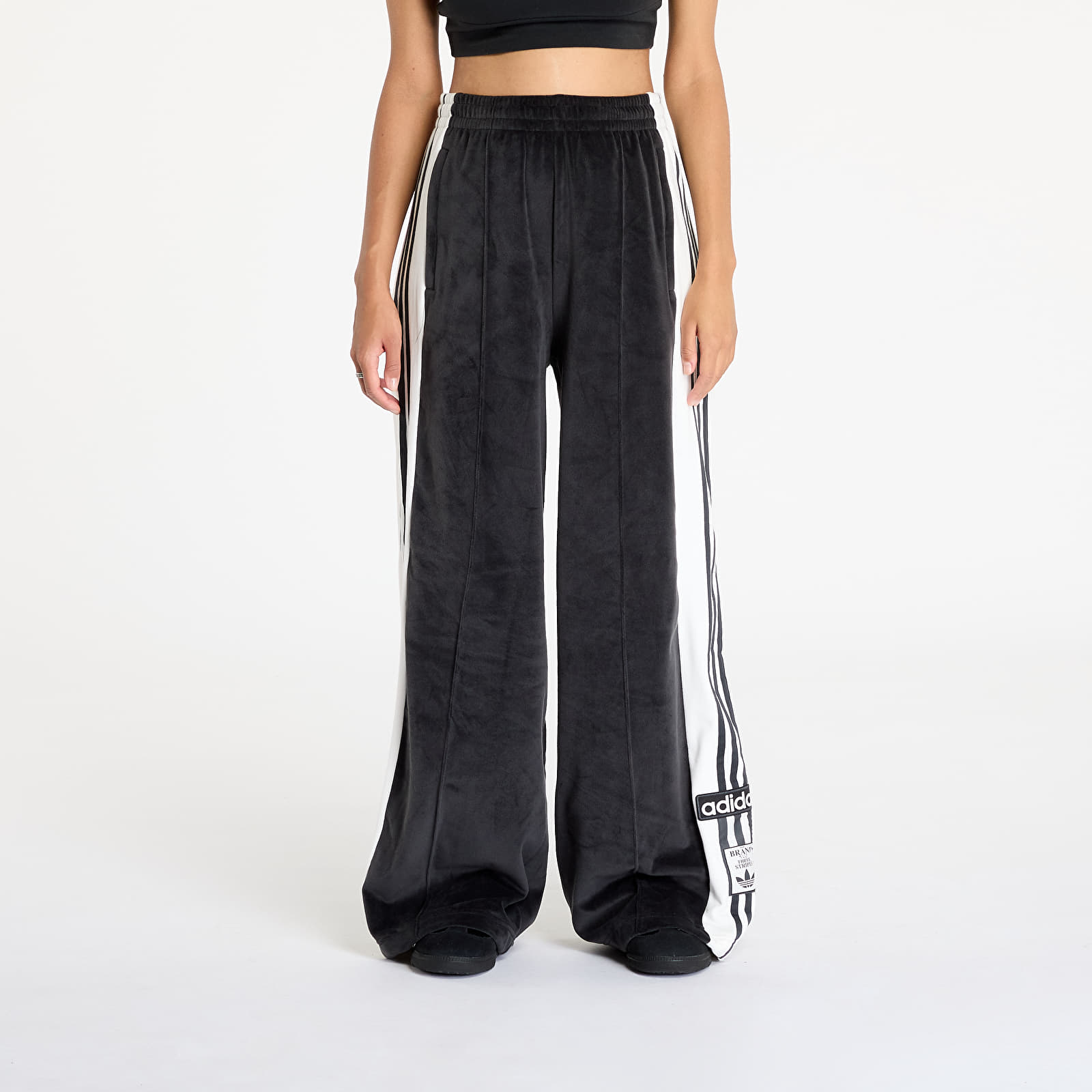 Spodnie dresowe adidas Adibreak Velour Track Pants Black
