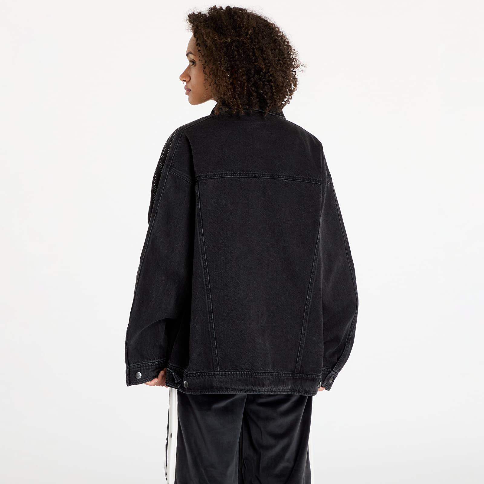 Jakker for kvinner adidas Atlanta Denim Jacket Black