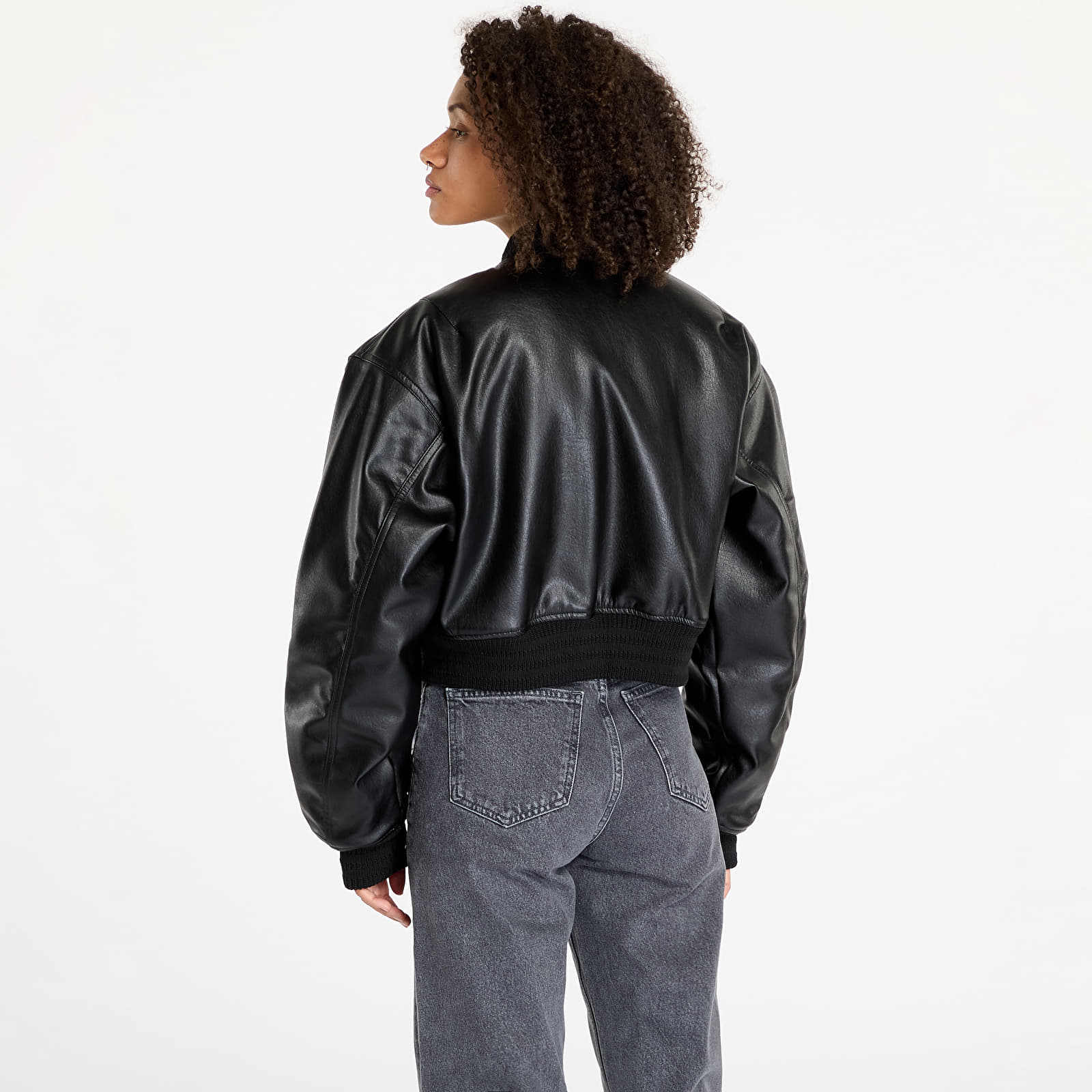 Jakker for kvinner adidas Pleather Bomber Black