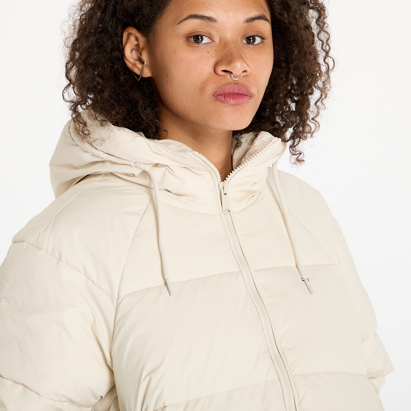 Jacheta Tommy Jeans Vail Puffer Jacket Beige - 1 | YEO