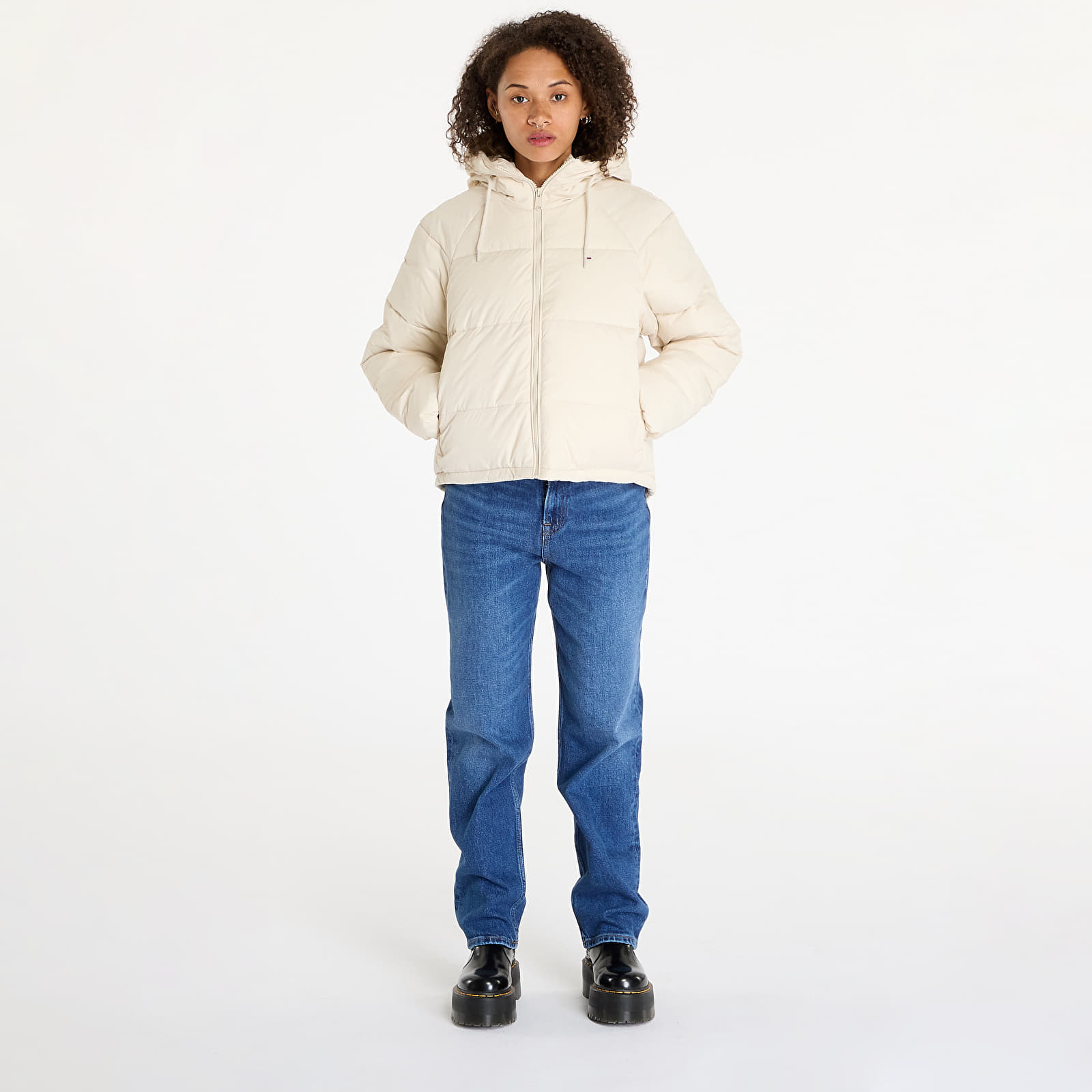 Жіночі куртки Tommy Jeans Vail Puffer Jacket Beige