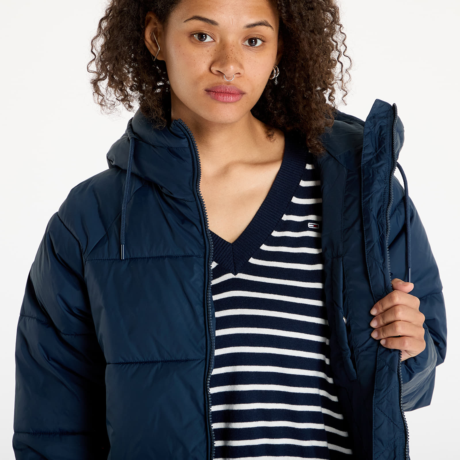 Jakker til kvinder Tommy Jeans Vail Puffer Jacket Blue