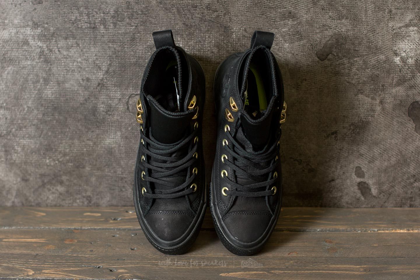 Scarpe donna Converse Chuck Taylor All Star WP Boot Hi Black/ Black/ Brass