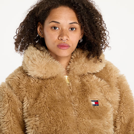 Faux fur shearling jacket deals
